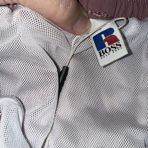 HUGO BOSS x Russell Athletic Men’s Jaco Swim Trunks Shorts Pink Size XXL - Picture 5 of 7